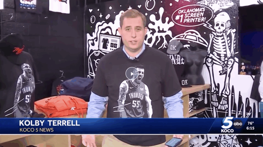 KOCO: Thunder’s Isaiah Hartenstein teams up with Oklahoma Shirt Company to aid homeless children